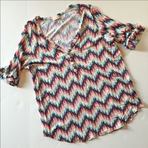Pixkey Pastel Chevron Top